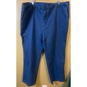 Wanfulaoren Men's Dress Flat Front Jeans Size 50 Waist (44 Asian) NWT